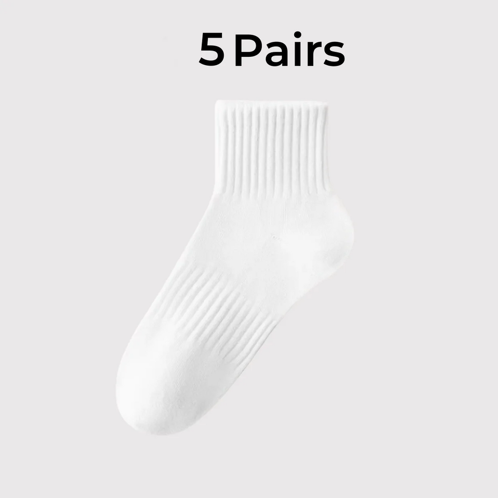 Polyester Elastane Blend Mid Calf Casual Socks for Women