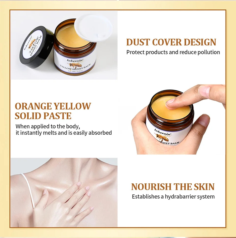 Beef Tallow and Honey Moisturizing Face and Body Cream