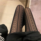 Nylon Mesh Geometric Pattern Lolita Style Tights