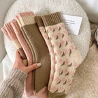 Thick Striped Plush Winter Socks for Women