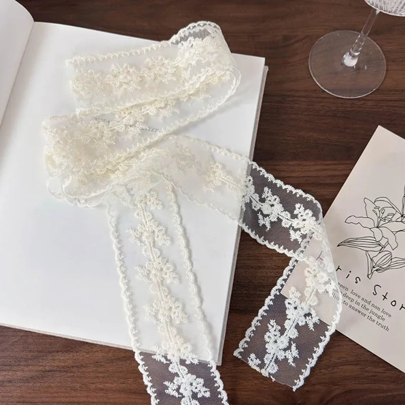Floral Lace Waist Belt Women Polyester Casual Strap - 5