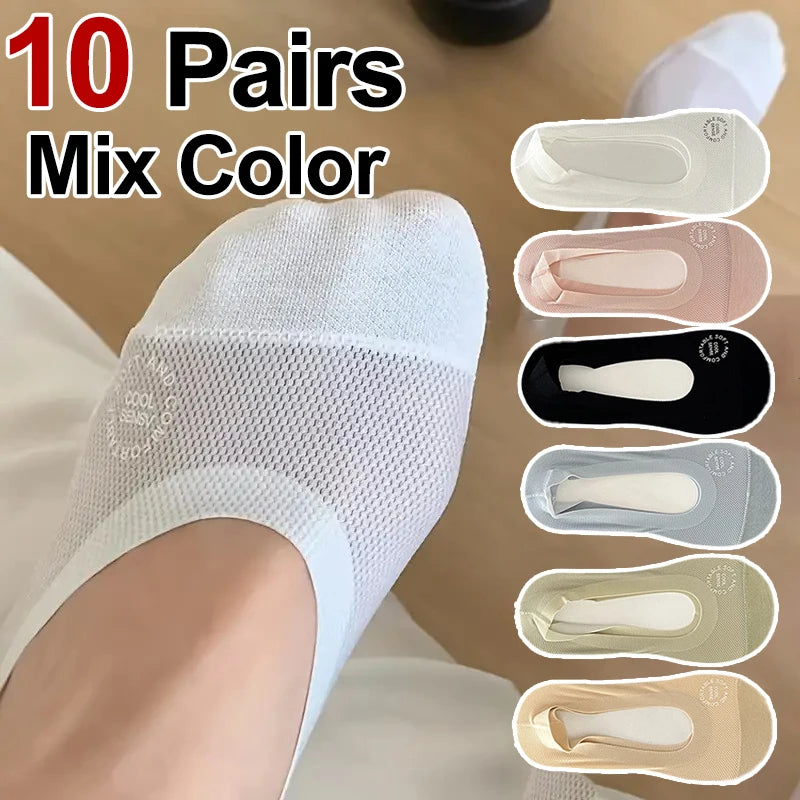Cotton Nylon Invisible Low Cut Sports Socks - 20