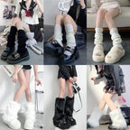 Polyester Knit Leg Warmers Women Fashion Foot Covers