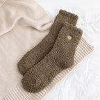 Thick Plush Coral Velvet Mid Tube Socks for Women