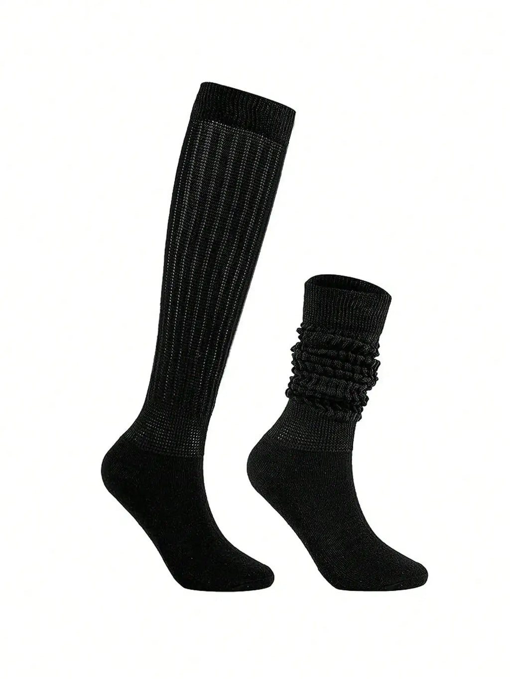 Polyester Elastane Slouch Knit Crew Socks 8 Pack