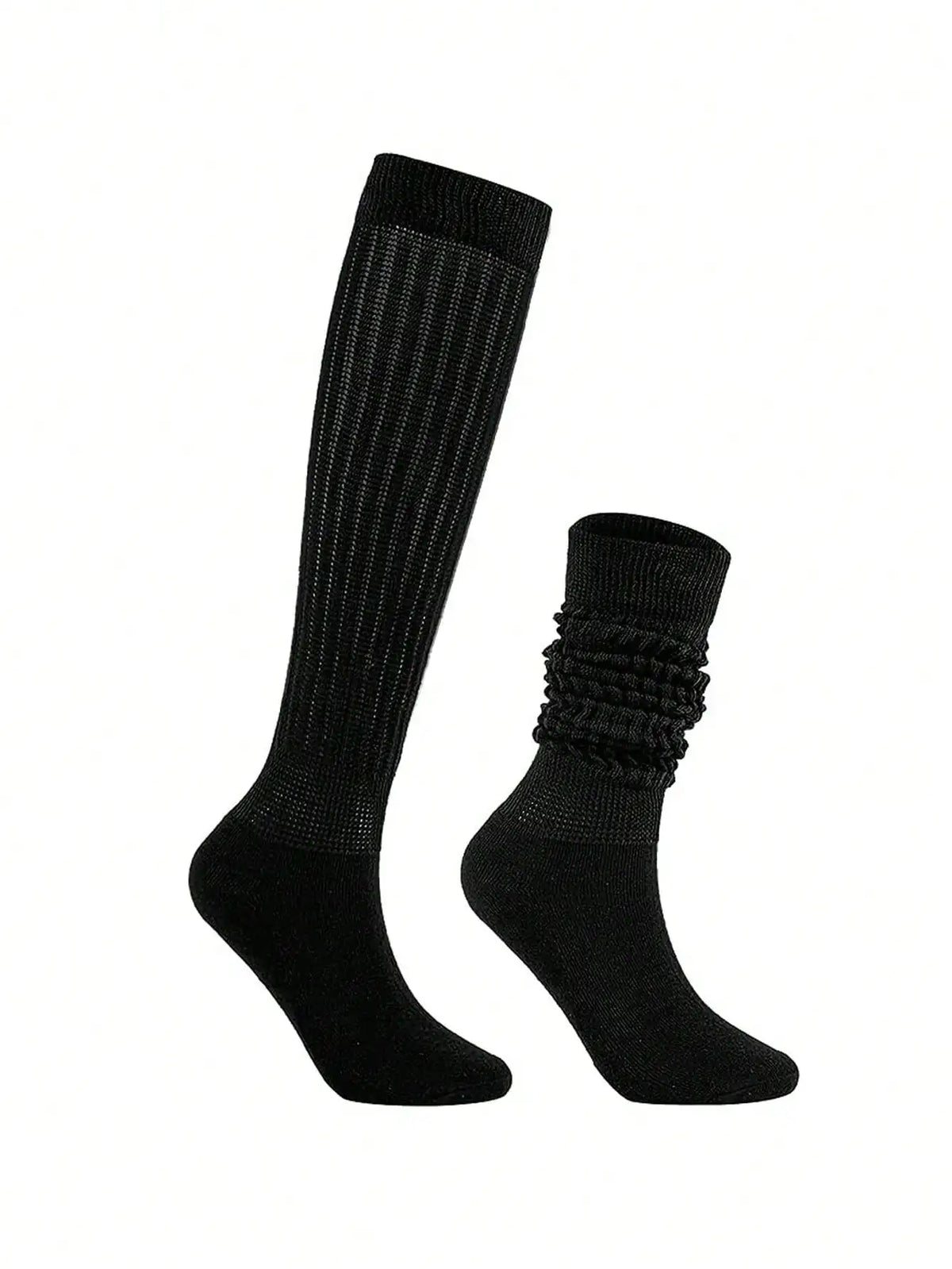 Polyester Elastane Slouch Knit Crew Socks 8 Pack