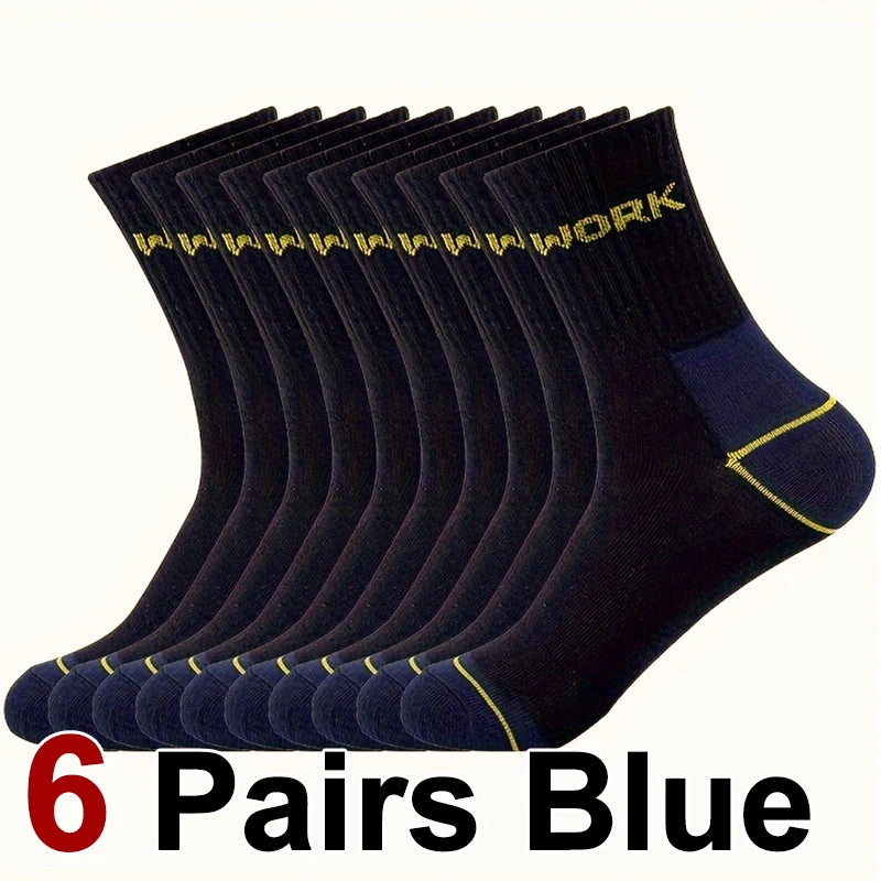 Polyester Elastane Crew Socks For Men