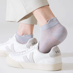 Cotton Polyester Ankle Socks Breathable Mesh Summer Casual Footwear