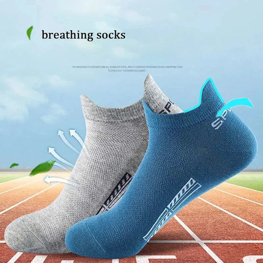 10 Pairs Polyester Spandex Low Cut Ankle Socks for Men