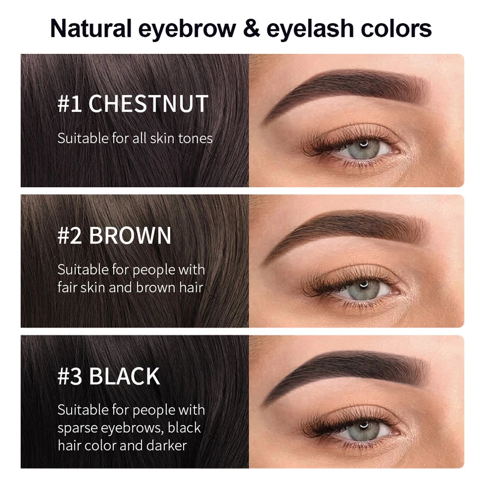 Eyelash and Eyebrow Tinting Kit Waterproof Cosmetic Dye - 10