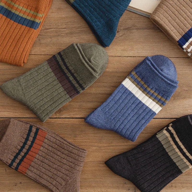Polyester Elastane Blend Crew Socks
