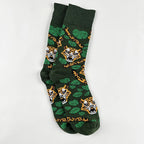 Polyester Elastane Animal Print Mid Calf Socks