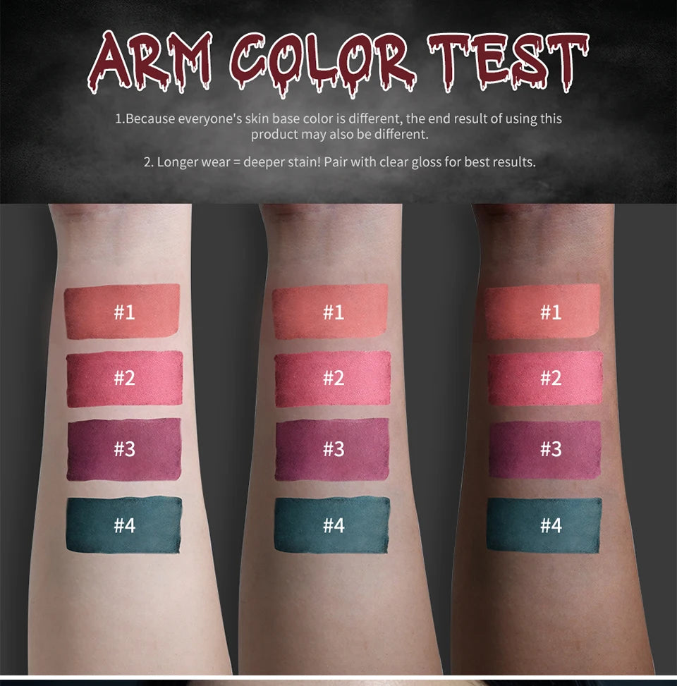 Matte Blood Effect Lip Stain Waterproof Long Lasting Lip Tint