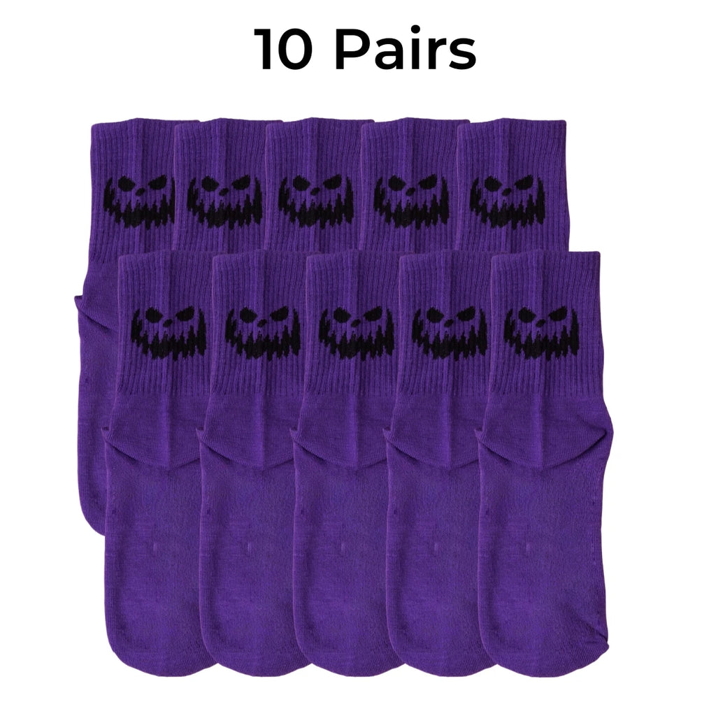 Unisex Halloween Themed Polyester Crew Socks