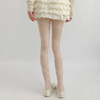 Nylon Cross Strap Ballet Style Pantyhose Tights