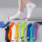 Men Breathable Polyester Ankle Socks Sports Invisible Casual Footwear