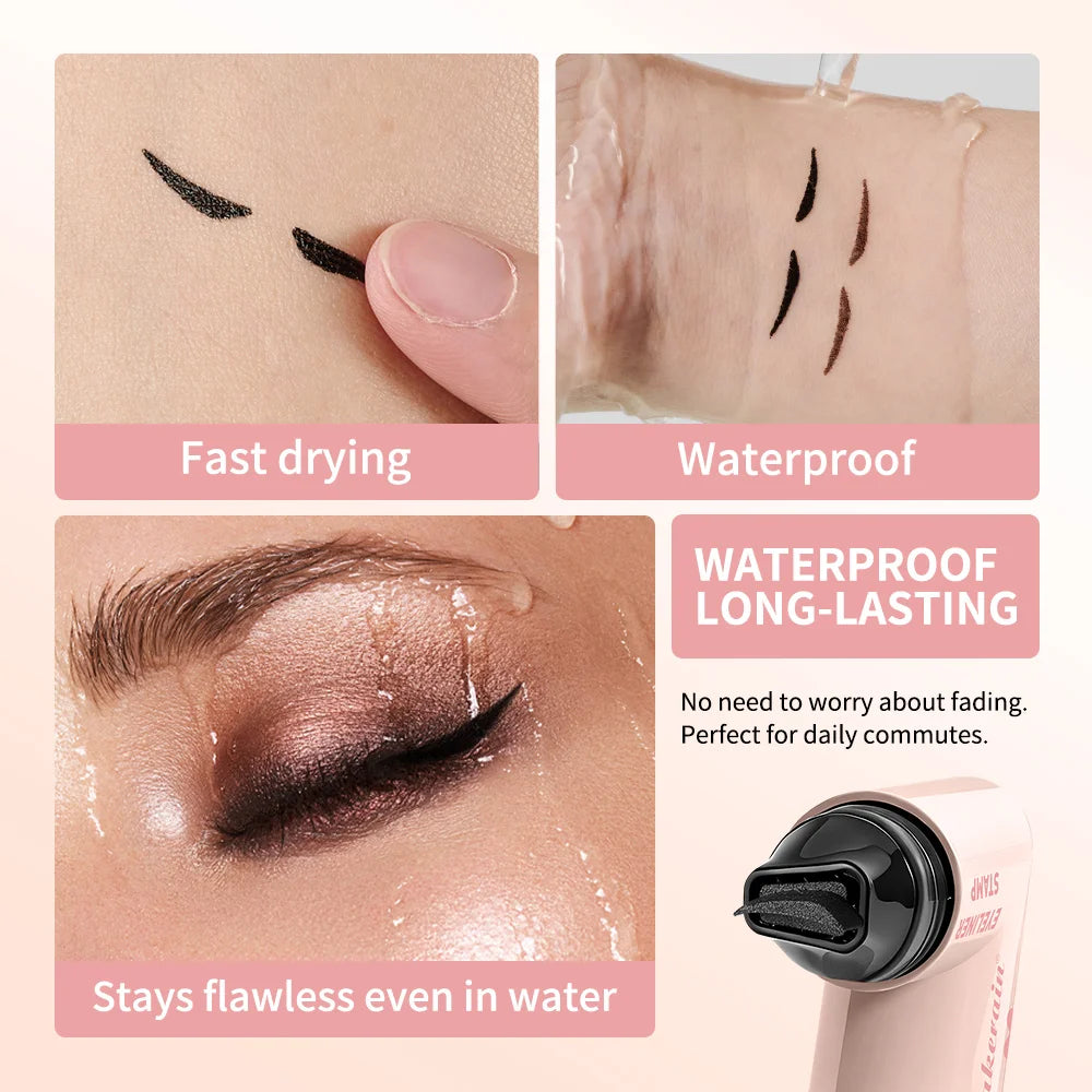 Liquid Eyeliner Stamp Waterproof Winged Eye Makeup Pen