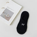 Cotton Polyester Invisible No Show Bow Socks