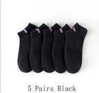 Men Breathable Polyester Ankle Socks Sports Invisible Casual Footwear