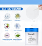 Pore Refining Toner Pads and Peptide Facial Serum Skin Care Set