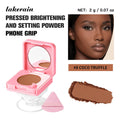 Pressed Powder Compact With Mirror And Phone Grip