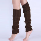 Polyester Elastane Knit Knee High Leg Warmers
