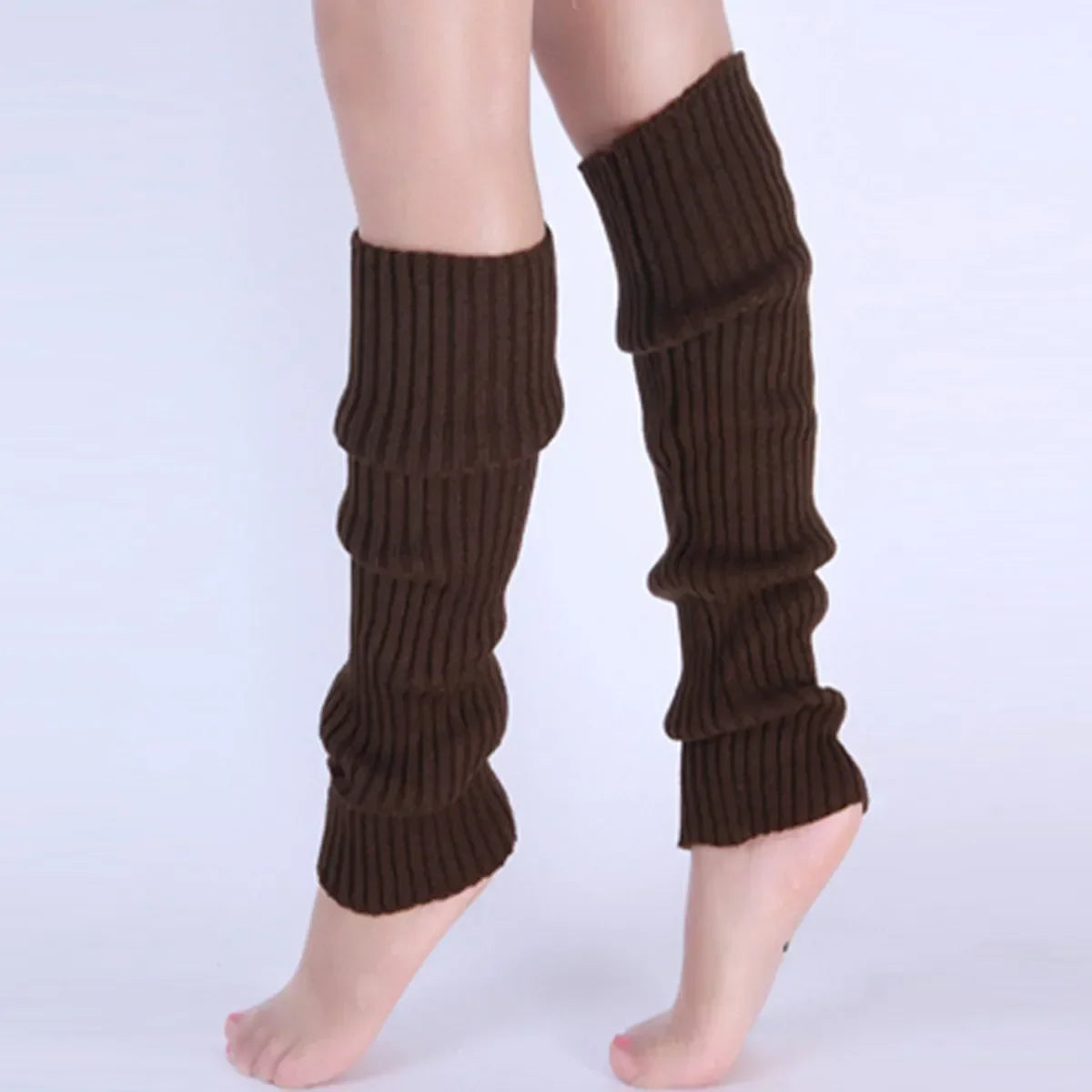 Polyester Elastane Knit Knee High Leg Warmers