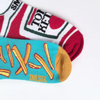 Cotton Blend Low Cut Printed Casual Socks