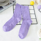 Metallic Knit Women Casual Socks