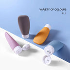 4 Piece PE Material Travel Toiletry Bottle Set