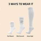 Polyester Elastane Slouch Casual Socks Five Pack