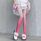 Gradient Pattern Polyester Nylon Tights