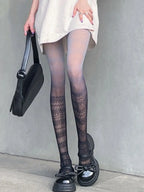 Gradient Pattern Polyester Nylon Tights