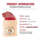 Strawberry Matte Lip Clay Velvet Cream Lipstick