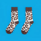 Cotton Blend Otter Print Unisex Mid Calf Socks