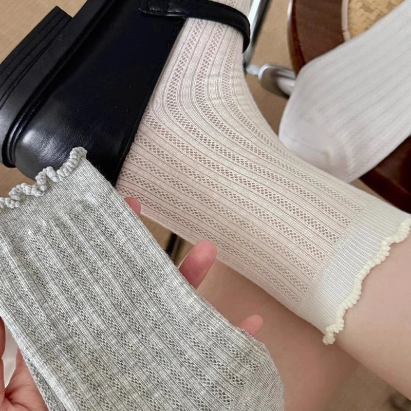 Polyester Elastane Casual Mid Tube Socks - 2