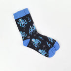 Cotton Blend Shrimp Pattern Mid Calf Socks