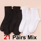 Polyester Elastane Women Casual Middle Tube Socks
