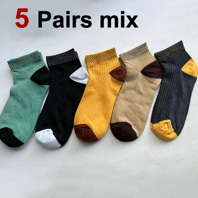 Polyester Elastane Crew Socks For Men