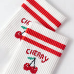 Polyester Elastane Blend Casual Mid Tube Socks 3 Pair Set
