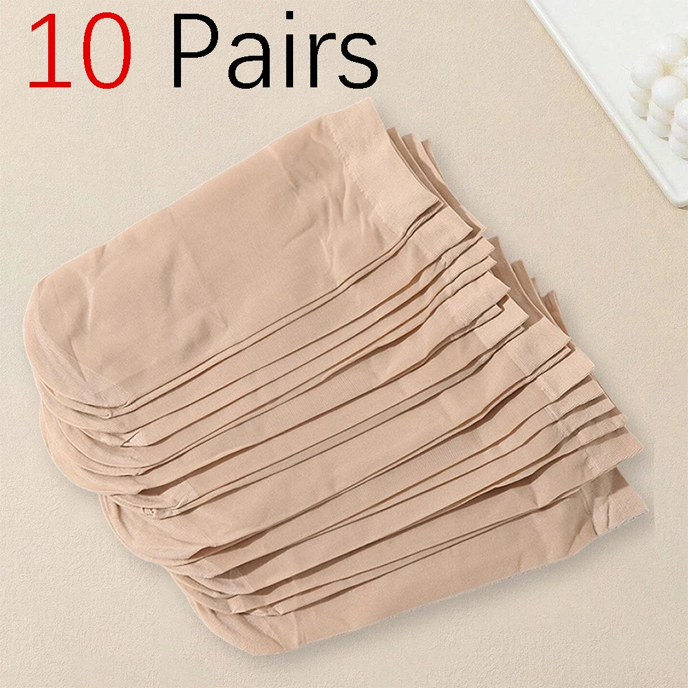 Polyester Elastane Blend Women Casual Mid Length Solid Color Socks - 14