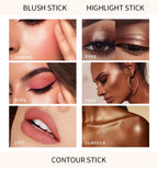 Liquid Face Contour Highlighter and Blush Wand Makeup Applicator