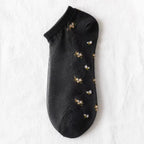 Polyester Elastane Floral Ankle Socks