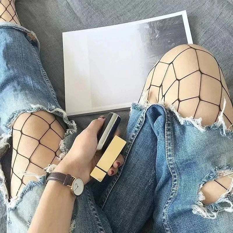 Polyester Mesh Fishnet Pantyhose Tights - 3