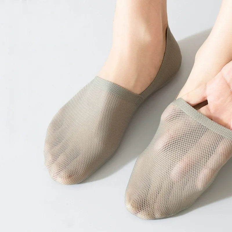 Men Cotton Blend Low Cut Invisible Socks - 6
