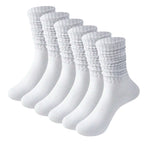 Polyester Elastane Knit Slouch Crew Socks