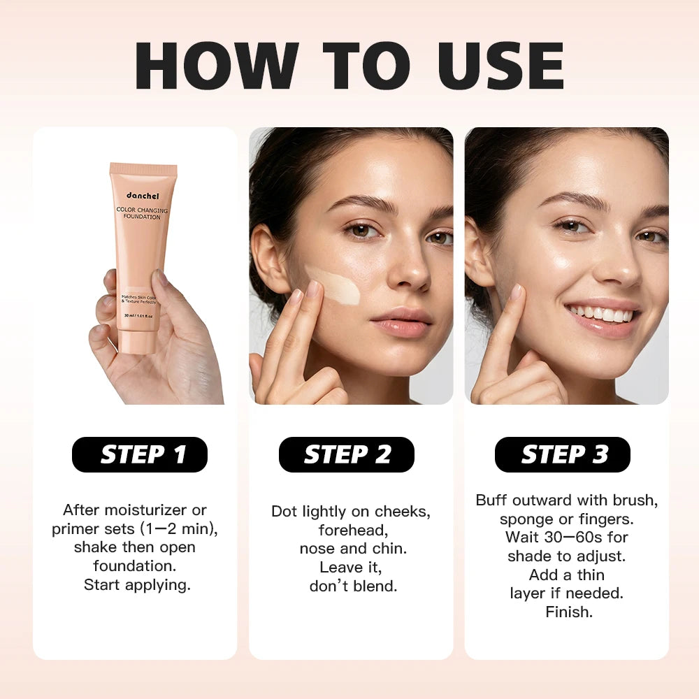 Color Changing Liquid Foundation Cream