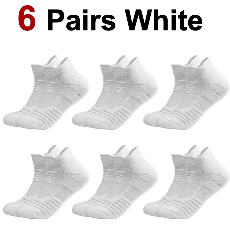 Polyester Elastane Ankle Athletic Sports Socks - 19