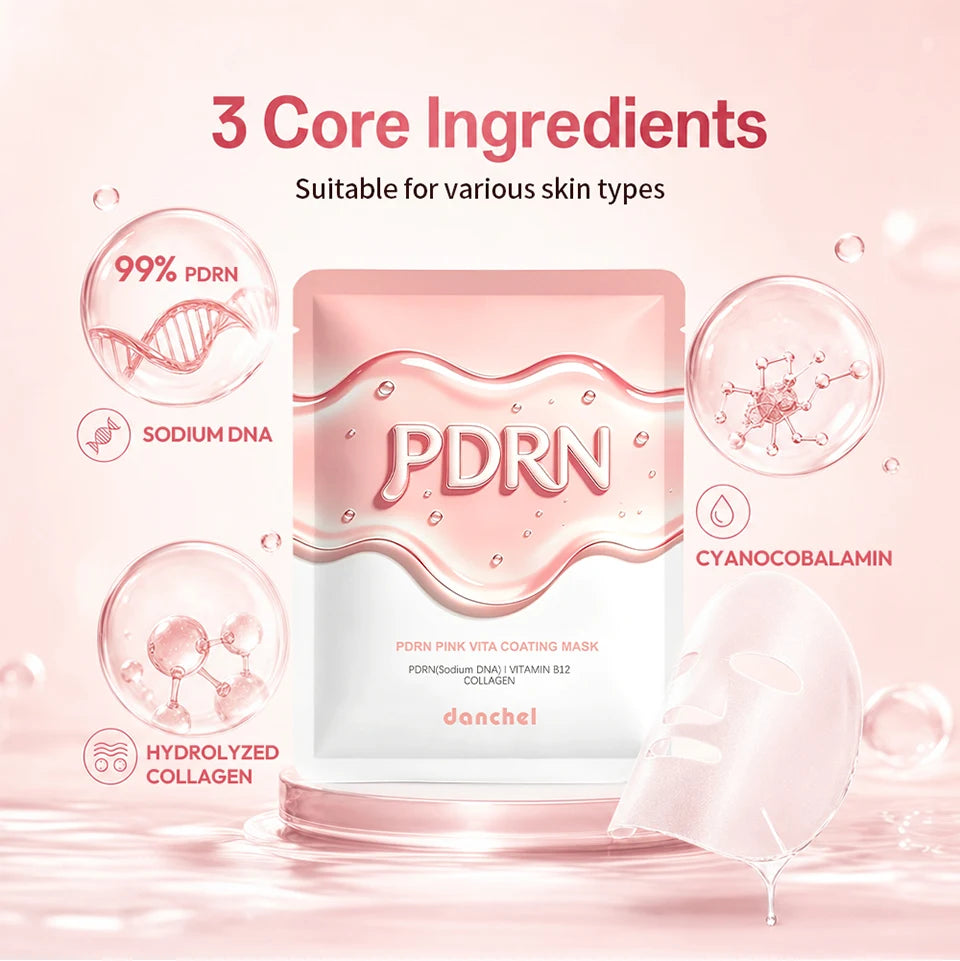 Salmon DNA PDRN Vitamin Gel Sheet Mask 10 Pack
