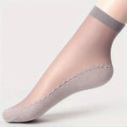 Cotton Nylon Low Tube Casual Socks 5 Pair Set